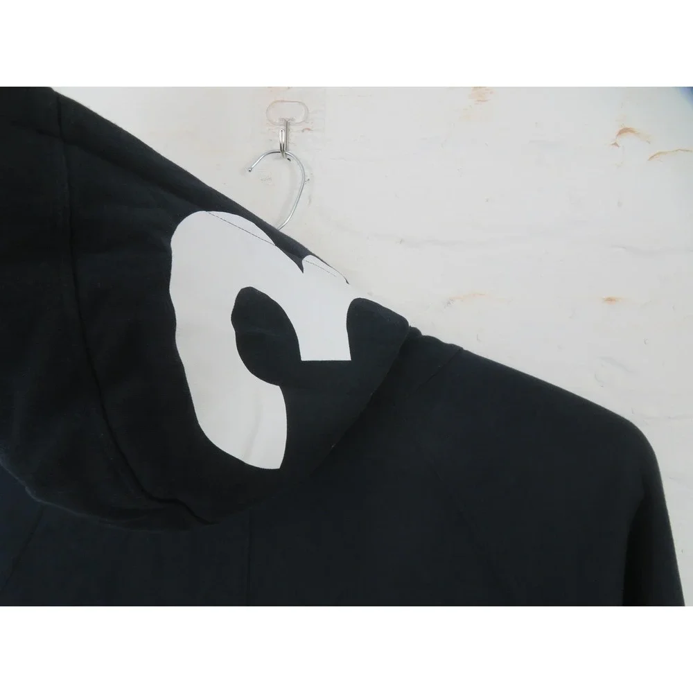 Jordan Hoodie Mens 2XL Black Full Zip Fleece Sweatshirt Jumpman Graphic Sleeve
